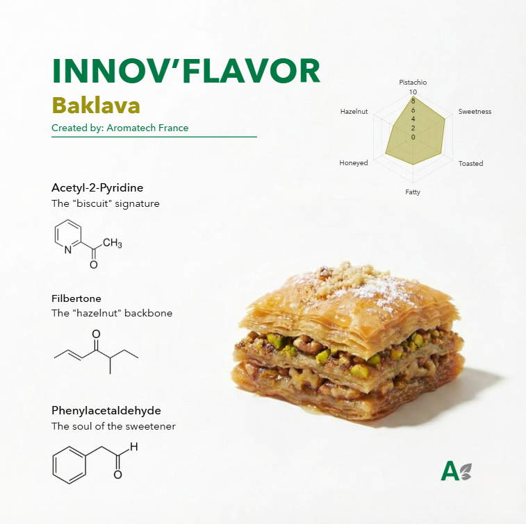 Escalando el Baklava: Resolviendo el trilema de producción con química de sabores